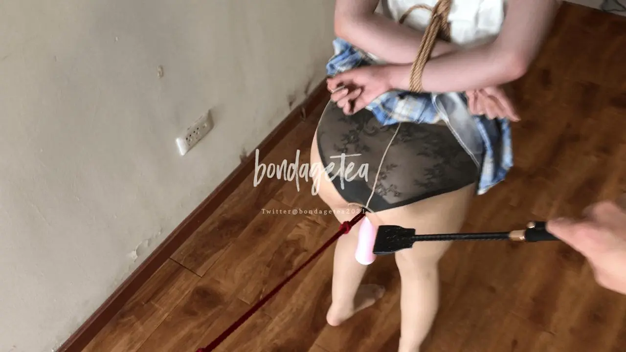 bondagetea 绳 FetiSale - Video 【bondagetea】走绳训练妹子好奇走绳的感觉发起挑战不料刚开始就喊疼最终湿漉了整条绳子的曲折经历